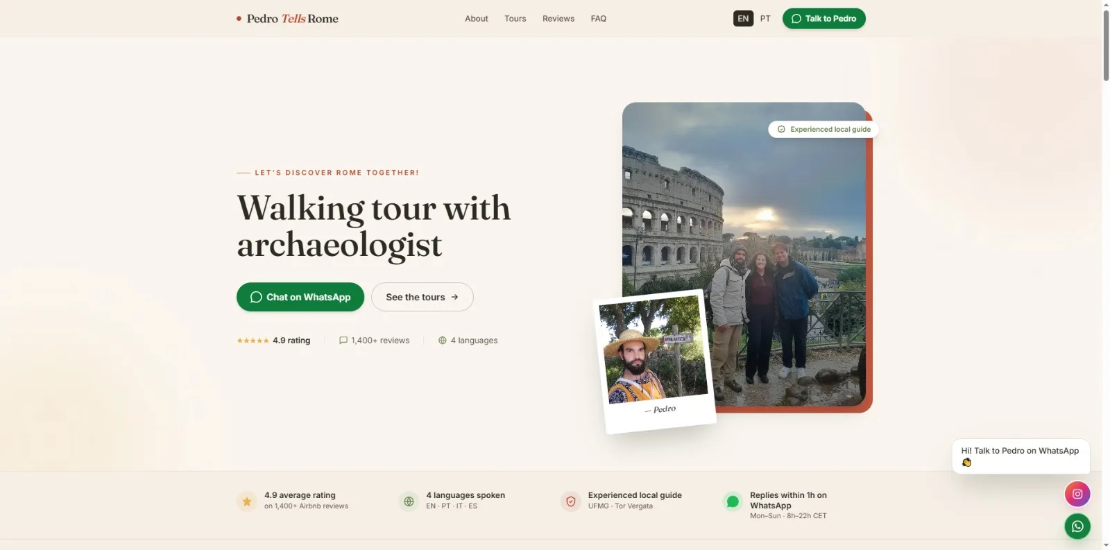 Tela do sistema Sites Institucionais & Landing Pages Premium