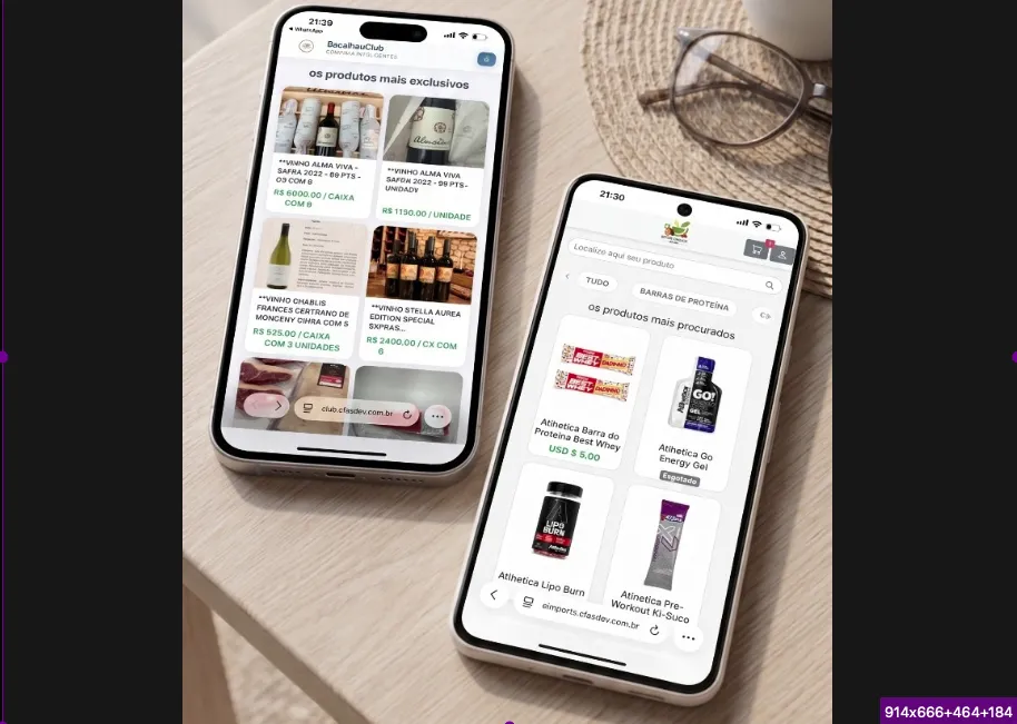Tela do sistema Ecossistema de Marketplaces & E-commerce